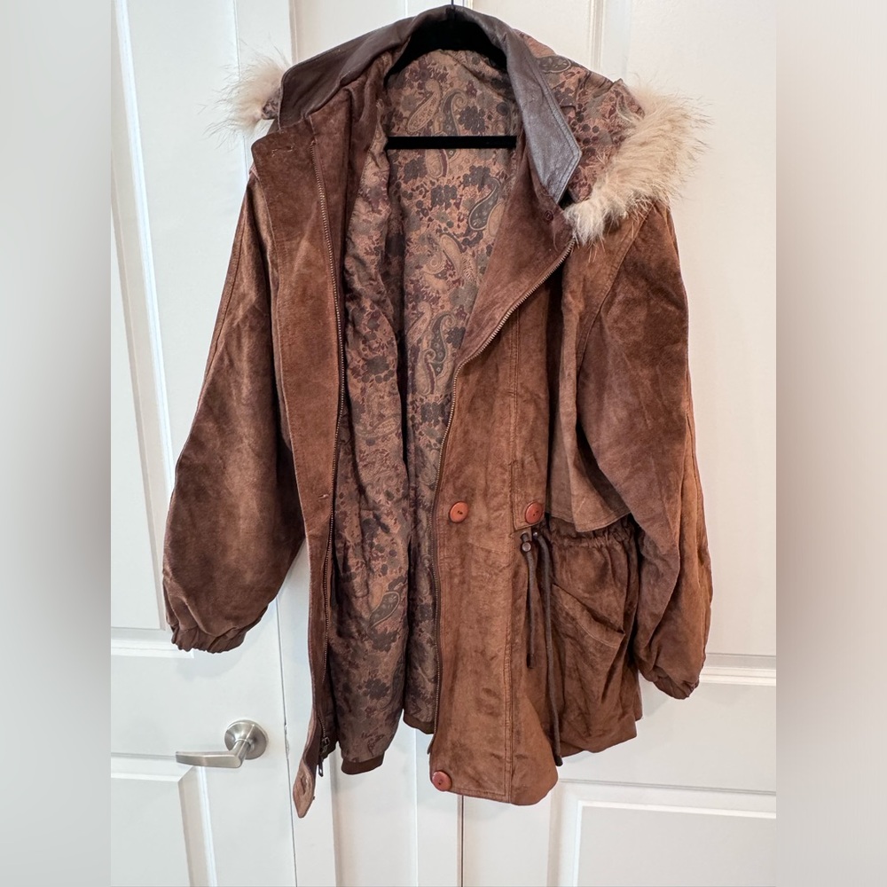 Vintage leather jacket woman’s M/L